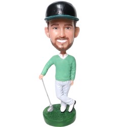 Personalized Golfer Bobblehead Gift
