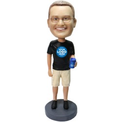 (image for) Personalized Beer Male Bobblehead Gift