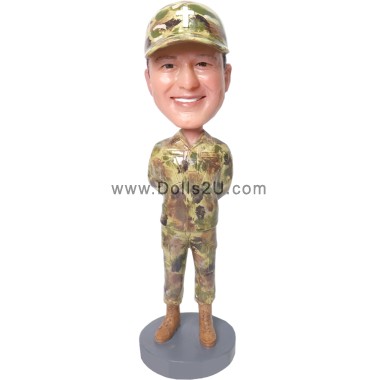  Custom Military Officer Bobblehead, Soldier Bobbleheads Item:47483