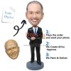 Custom Bobbleheads Businessman Posing In Formal Outfit