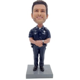 (image for) Custom Bobblehead Police Officer Figurine Gift For Him