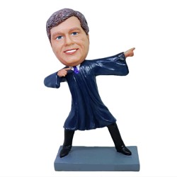 Custom Lawyer Making Victory Pose Bobblehead Lawyer Gift