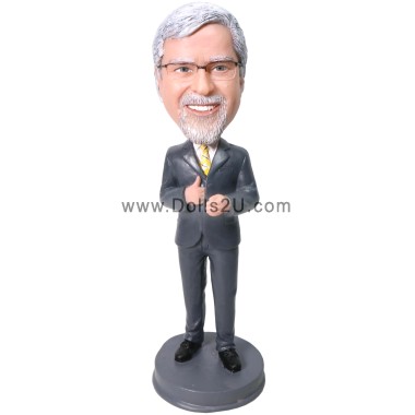 (image for) Custom Male Executive In Suit Bobblehead