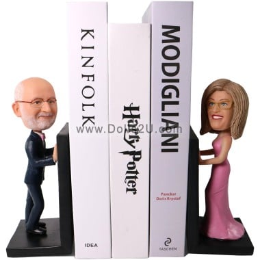  Custom Couple Bobbleheads Bookend Item:43923