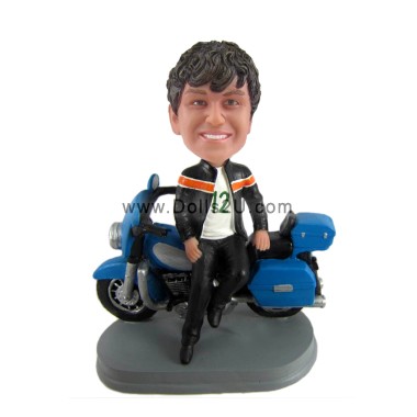 (image for) Custom Motorcycle Rider Bobble Head