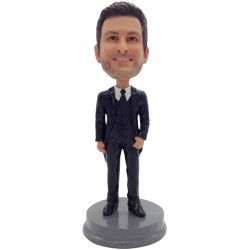 custom groomsmen bobble head gift