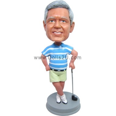 (image for) Custom Golfer Bobblehead Gift