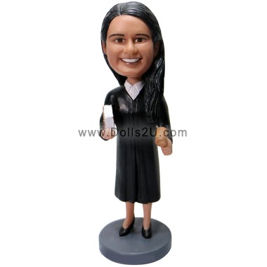 (image for) Personalized Female Judge Bobblehead Gift