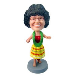 Custom Bobblehead Hawaiian Hula Dancer Girl