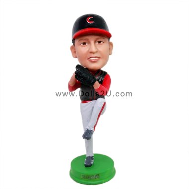 Personalzied Right Handed Baseball Pitcher Gift for Him- Premium Figure Bobbleheads