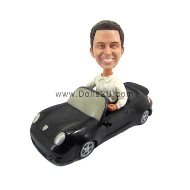  Custom Male In A Car Bobblehead Item:52276