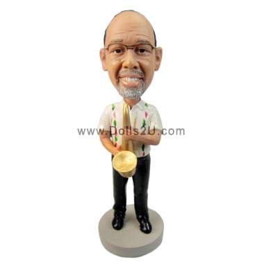 (image for) Custom Jazz Saxophone Player Bobblehead