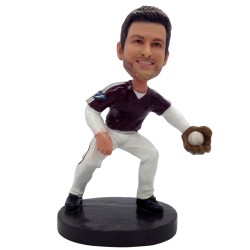 custom male baseball player bobbleheads gifts