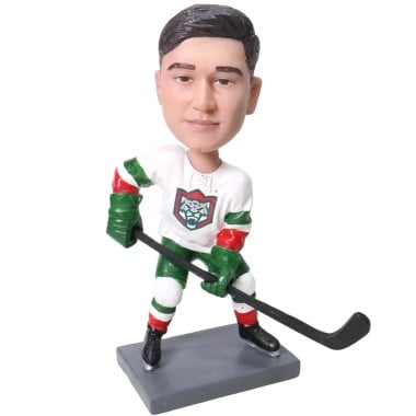 (image for) Custom Ice Hockey player Bobblehead / gift for hockey fans / any jersey