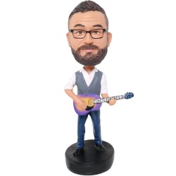  Custom Male Ukulele Player Bobblehead Gift For Ukulelist