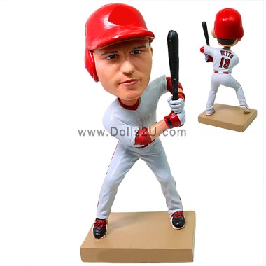 (image for) Custom Left Handed Baseball Batter Bobblehead