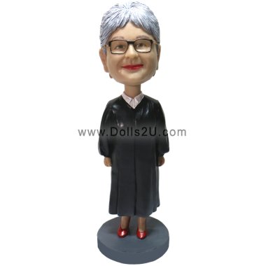 Custom Female Judge Gift Bobblehead