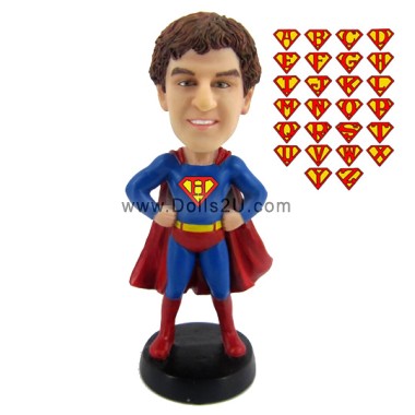  Father's Day Gifts Custom Super Dad Bobblehead In Any Color Cloak And Logo Superman Custom Bobbleheads