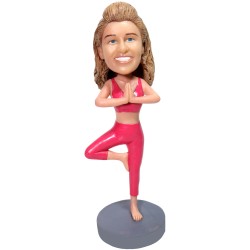 (image for) Custom Bobblehead Female Yogi Creative Yoga Gift For Her