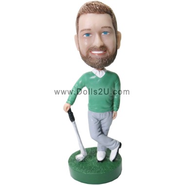 (image for) Personalized Golfer Bobblehead Gift
