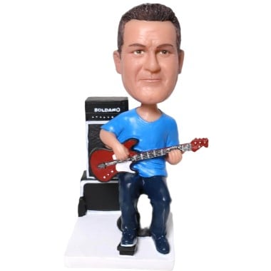 (image for) Custom Bobblehead Guitar Player