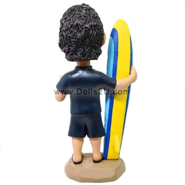  Custom Surfing Bobblehead - Surf Male With Surfboard