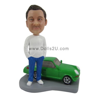 (image for) Custom A Man And A Car Bobblehead