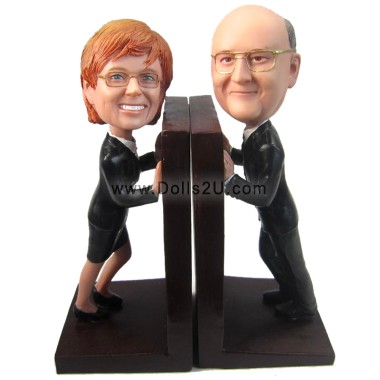 (image for) Custom BobbleHeads Couple Bookend