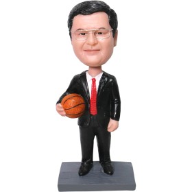 (image for) Custom Male Basketball Coach Bobblehead Gift Idea