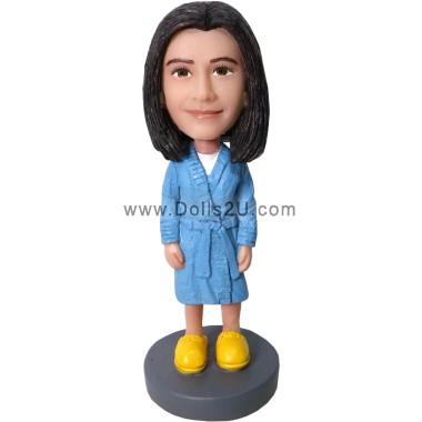  Custom Female In Bathrobe Bobblehead Creative Gift For Her Item:50138