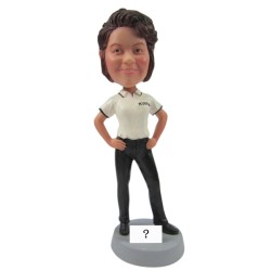 Female in polo shirt