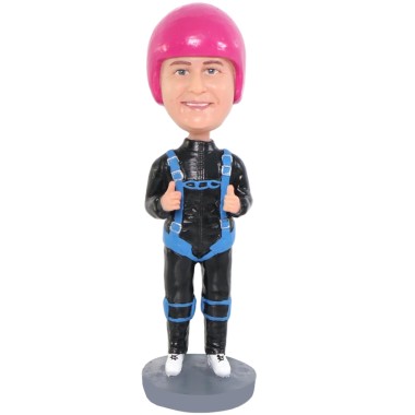 (image for) Skydiving Parachuting Bobblehead Gift For Skydiver