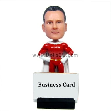 (image for) custom bobblehead super boss business card holder