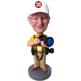 (image for) Personalized Photographer Bobblehead Gift For Dad