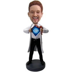 Personalized Male SuperHero Doctor Bobblehead