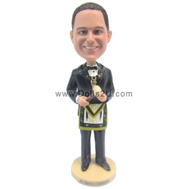 Masonic Bobblehead Gift / Freemasonry Bobblehead Gift