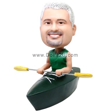 (image for) Custom Kayaker Kayaking Bobblehead