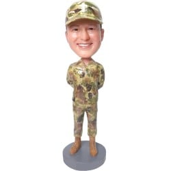  Custom Military Officer Bobblehead, Soldier Bobbleheads