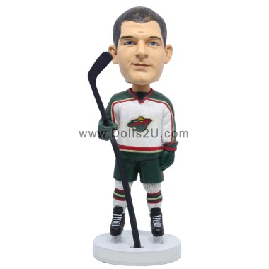  Custom Male Ice Hockey Player Bobblehead Item:13729