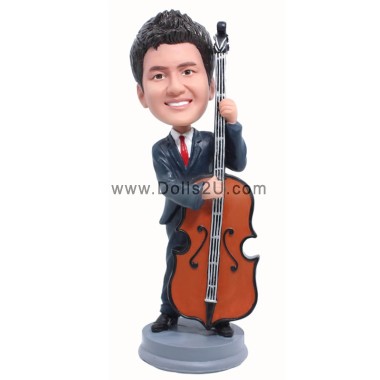  Custom Male Cello Player Bobblehead Gift For Cellists