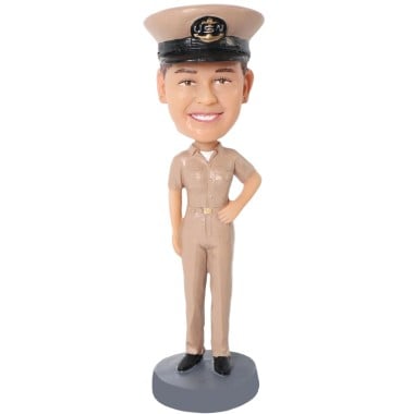 (image for) Personalized Female U.S. Navy Chief Bobblehead Gift