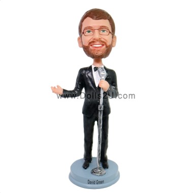 (image for) Custom Male Singer Bobblehead