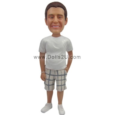 (image for) Custom Casual Male With One Hand In Pocket Bobblehead