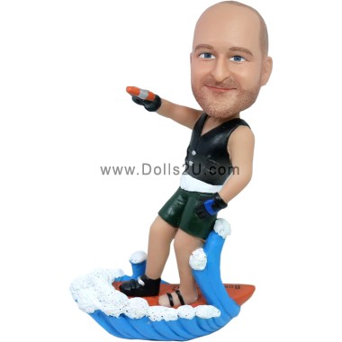  Custom Water Skiing Bobblehead Item:10186