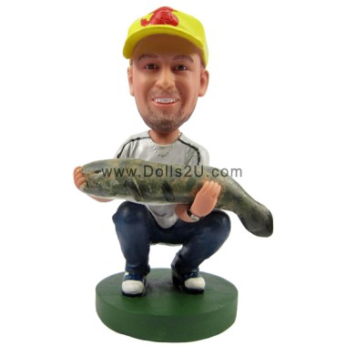 Custom Fisherman Bobbleheads Gifts Sculpted from Your Photos