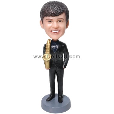 (image for) Custom Jazz Saxophone Player Bobblehead