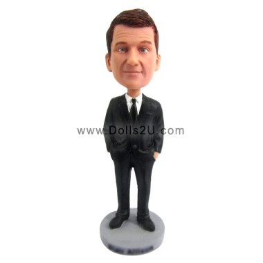 (image for) Boss's Day Gifts Handsome Suit Businessman Bobblehead Custom Bobbleheads Gift For Boss