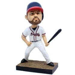 (image for) Male Left Handed Baseball Hitter Bobblehead Any Team Color And Logo