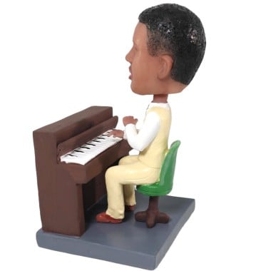 (image for) Custom Bobblehead Male Pianist Playing Piano