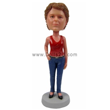 (image for) Personalized Creative Photo 3d Female Bobblehead